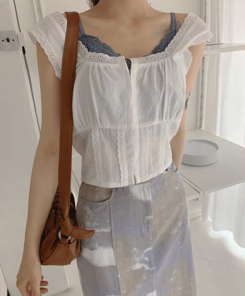안젤로펀칭 blouse (2color)